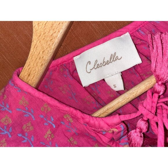 Cleobella Demi Boho Mini Dress in Ditzy Mix Block Print Size Small Women - Picture 7 of 11